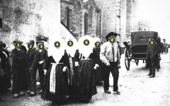 Une noce bretonne en 1913, photographie de l'Agence Rol